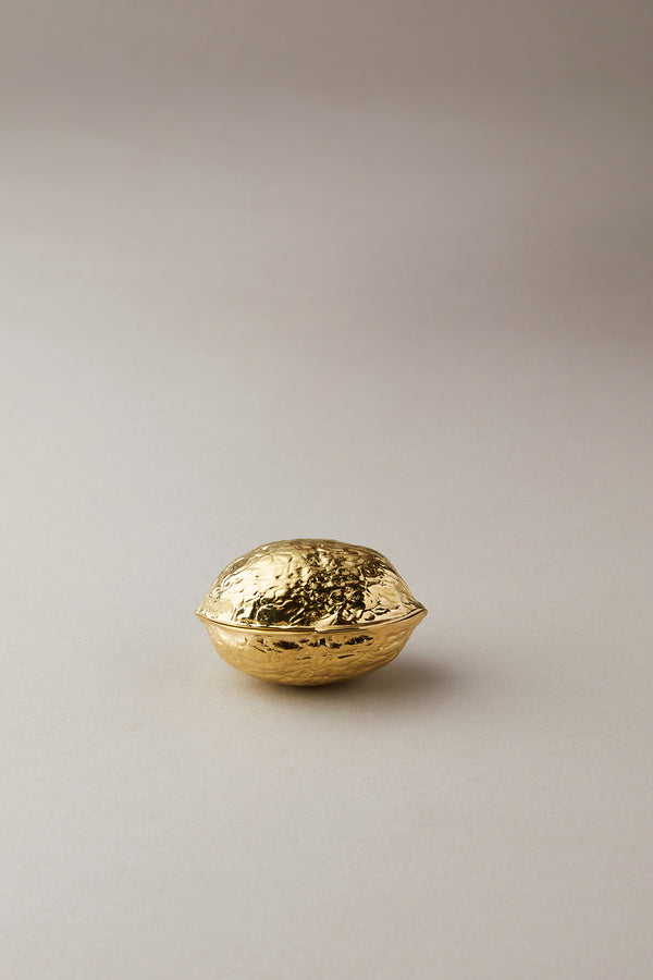 Noce porta pillole in Oro giallo - 18kts. gold Nut pill box