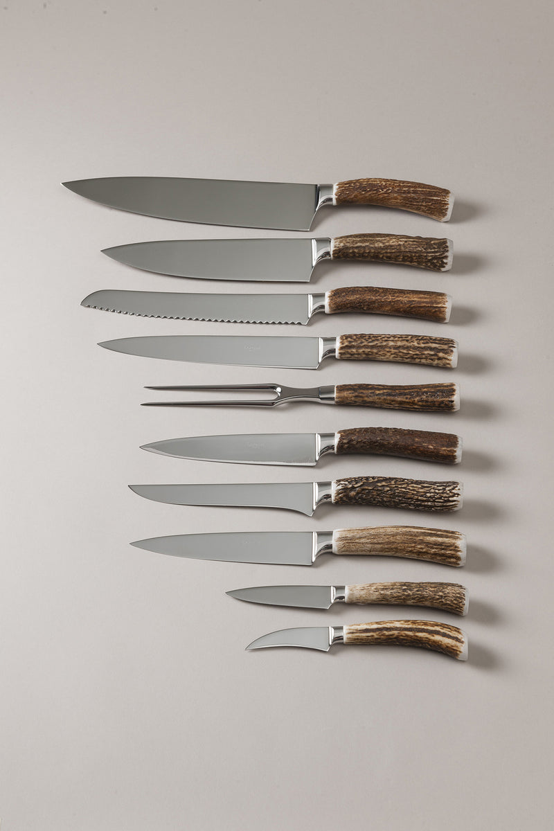 Set coltelli da cucina in Cervo (palco) - Stag antler Kitchen knife set