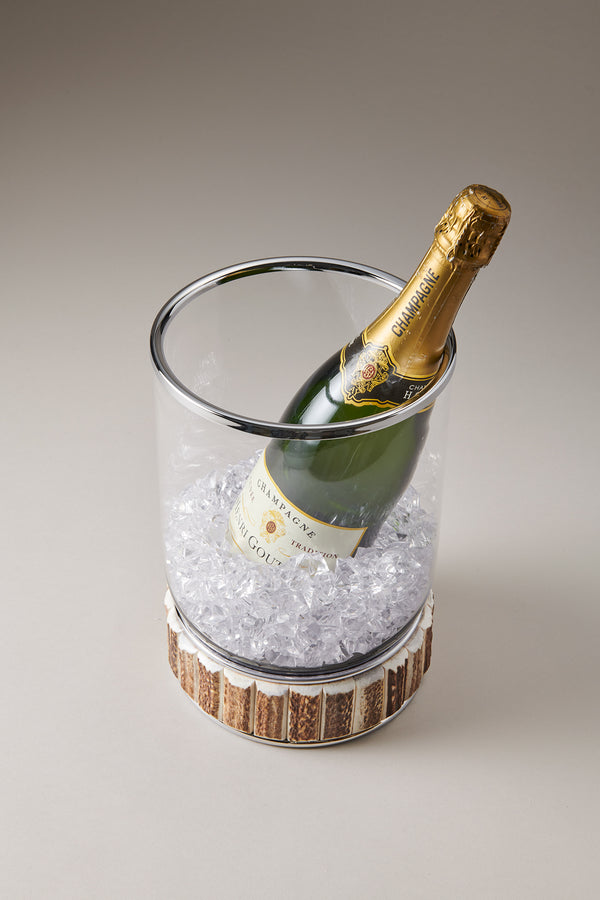 Secchiello porta bottiglia in Cervo (palco) - Stag antler Champagne bucket