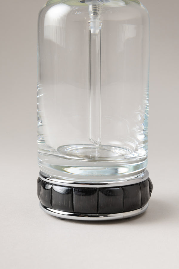 Dosatore sapone liquido vetro in Orice - Oryx Glass soap dispenser with natural material base