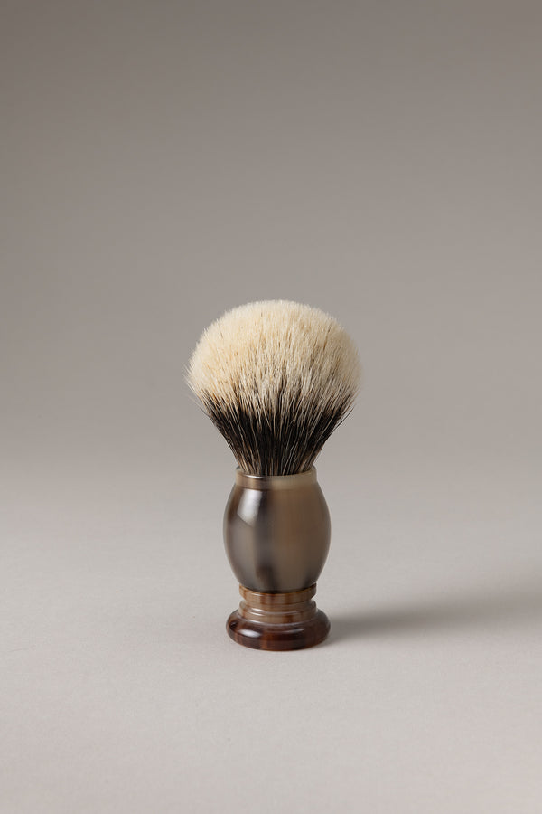 Pennello corno - zebù in Zebu - Zebu Horn shaving brush
