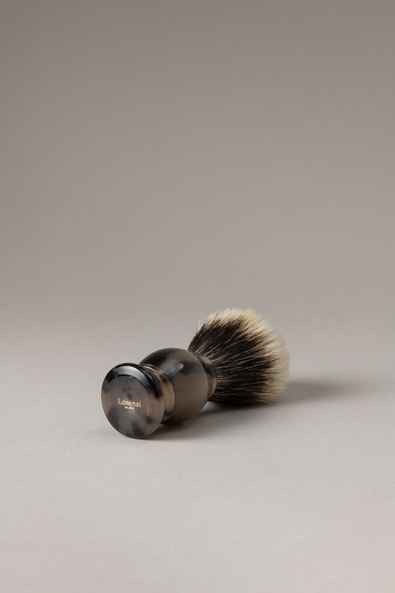 Pennello corno - zebù in Zebu - Zebu Horn shaving brush