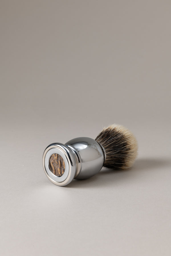 Pennello barba cromato - Cervo in Cervo (palco) - Stag antler Shaving brush - Stag