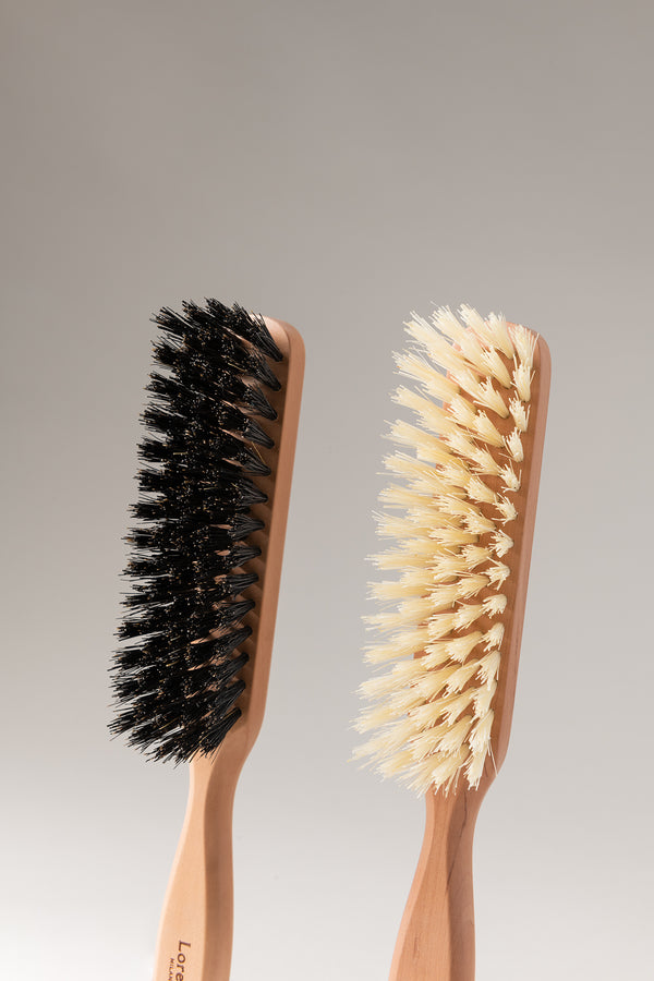 Spazzola capelli piana rettangolare nera media in Pero - Pyrus Rectangular flat brush