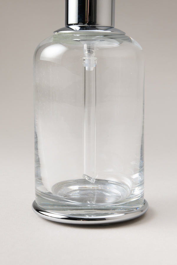 Dosatore sapone liquido vetro in Ottone cromato - Chrome plated brass Glass soap dispenser