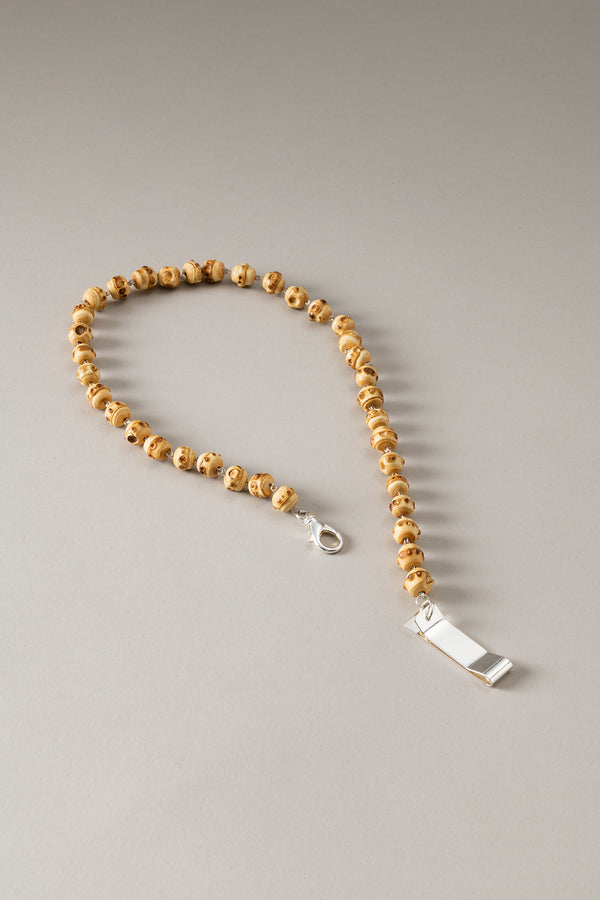 Catena portachiavi in Bambù - Bamboo root Key chain with natural material
