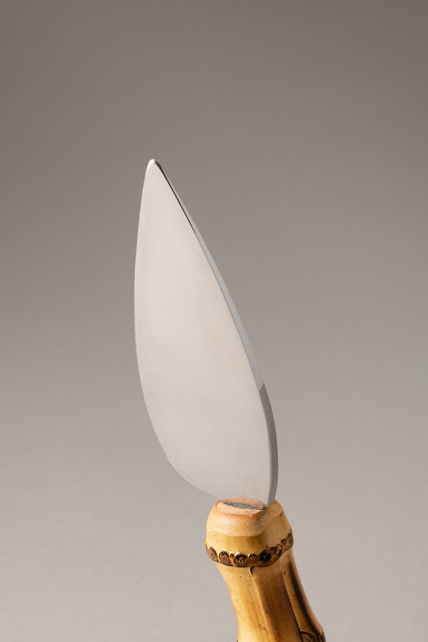 Coltello grana grande in Bambù - Bamboo root Large parmesan knife