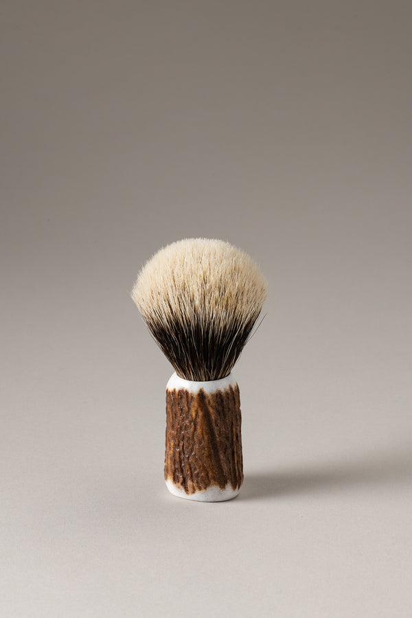 Pennello barba in Cervo (palco) - Stag antler Shaving brush