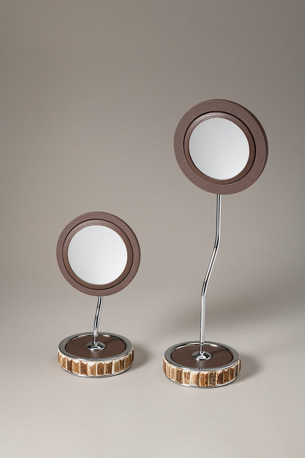 Specchio tavolo in Cervo (palco) - Stag antler Table mirror