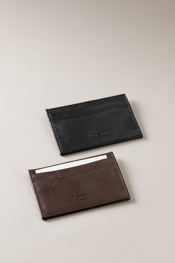 Porta carte di credito 4 in Saffiano - Saffiano style leather Credit card holder 4