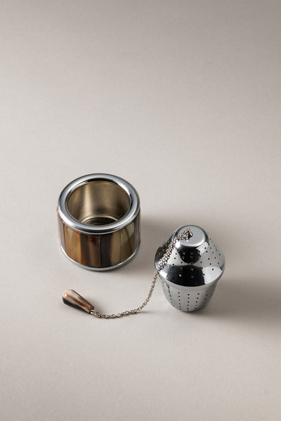 Infusore da tè con piattino - Tea infuser with resting plate – Lorenzi