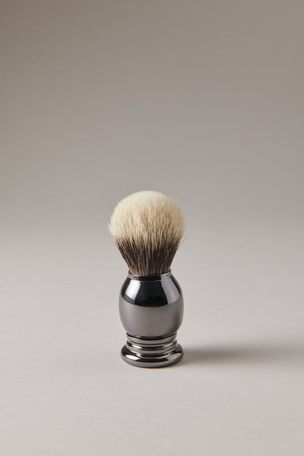 Pennello barba nichel nero in Nichel nero - Black nikel Black nickel shaving brush