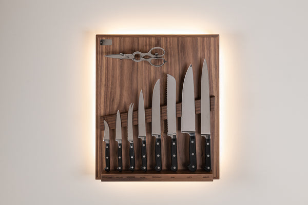 Coltelliera piccola in POM - Polyoxymethylene Small wall-mounted knives set
