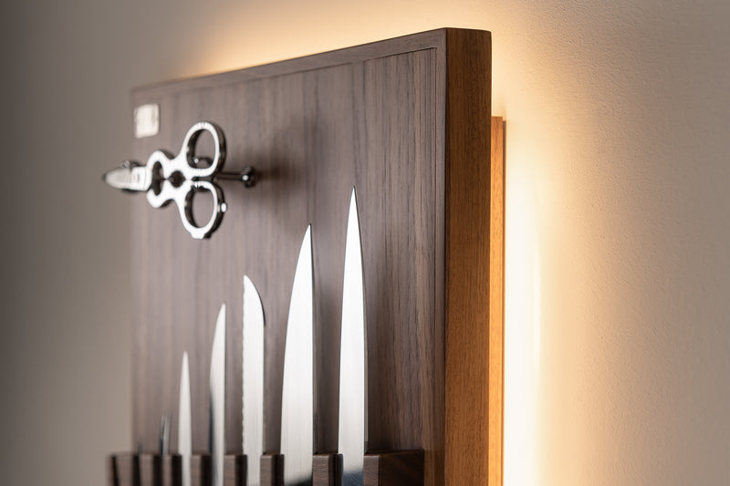 Coltelliera piccola in POM - Polyoxymethylene Small wall-mounted knives set