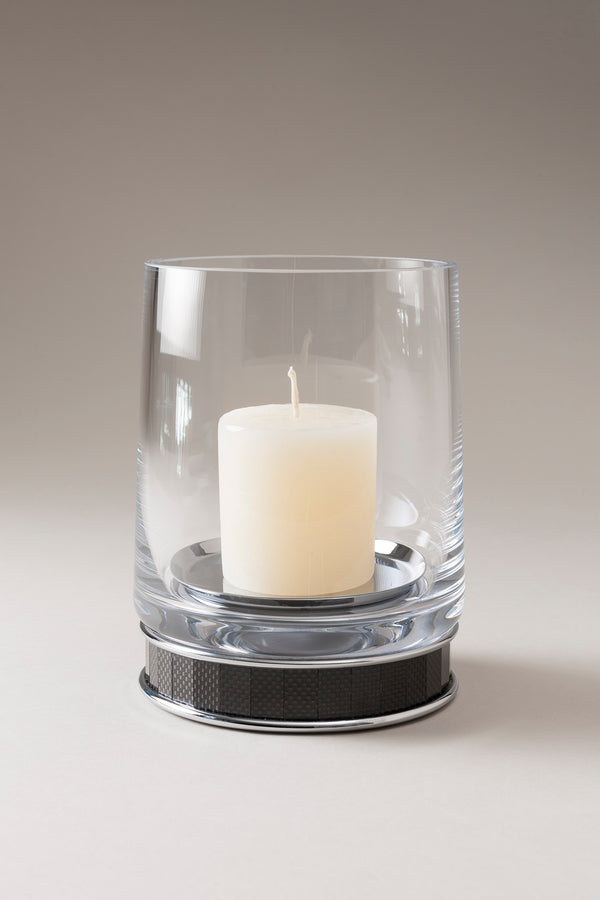 Porta candele grande in Carbonio - Carbon fiber Large candle holder