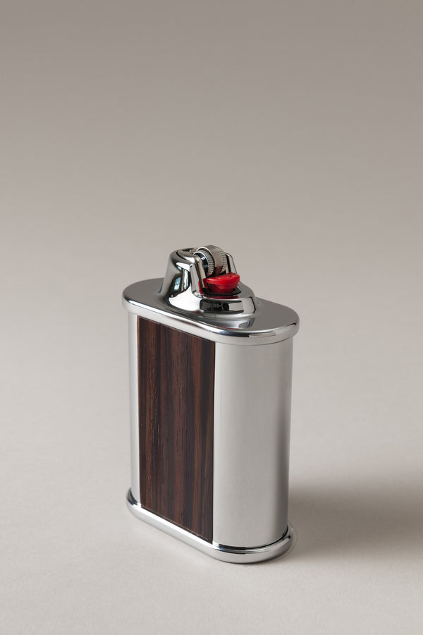 Porta accendino Bic tavolo in Legno - Wood Oval Bic desk lighter holder