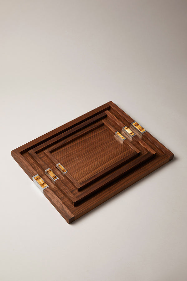 Bamboo root Art Déco tray