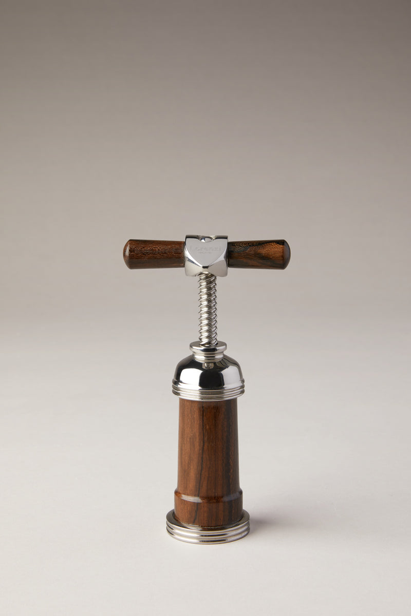 Wood mechanical corkscrew