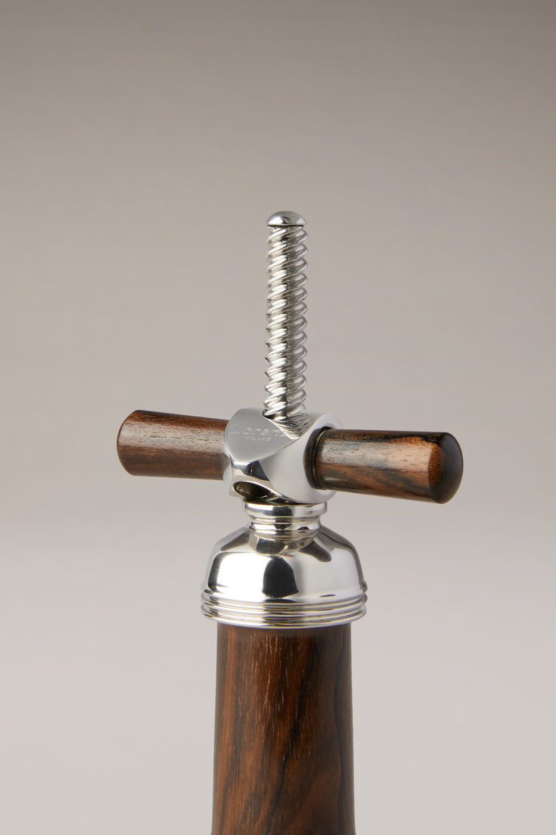 Wood mechanical corkscrew