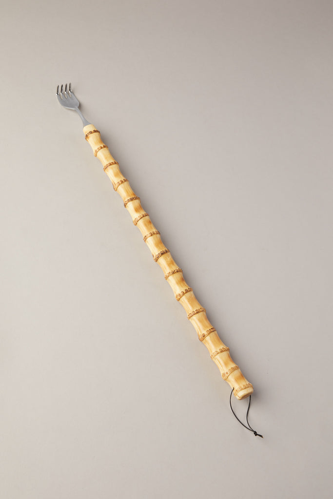 Bamboo back scratching fork – Lorenzi Milano