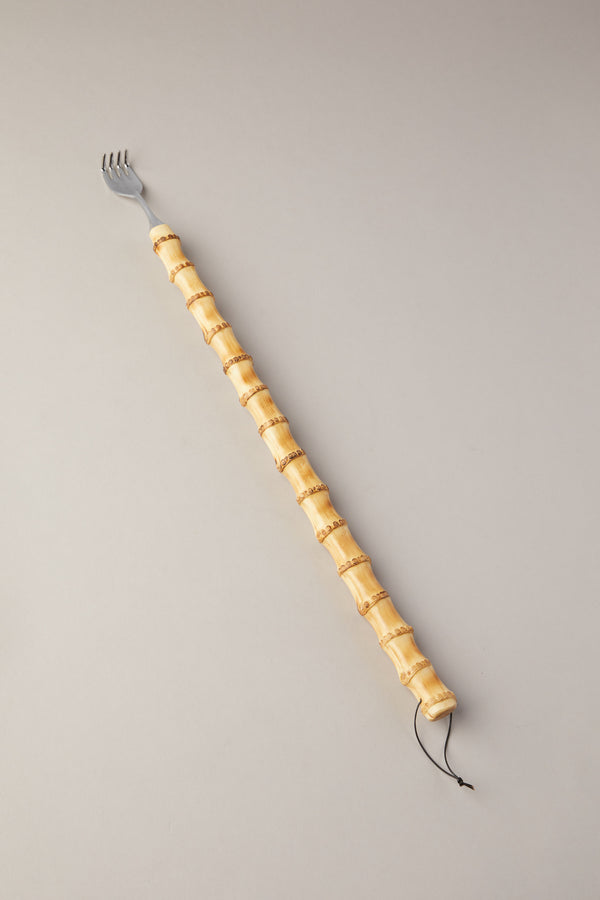 Bamboo back scratching fork