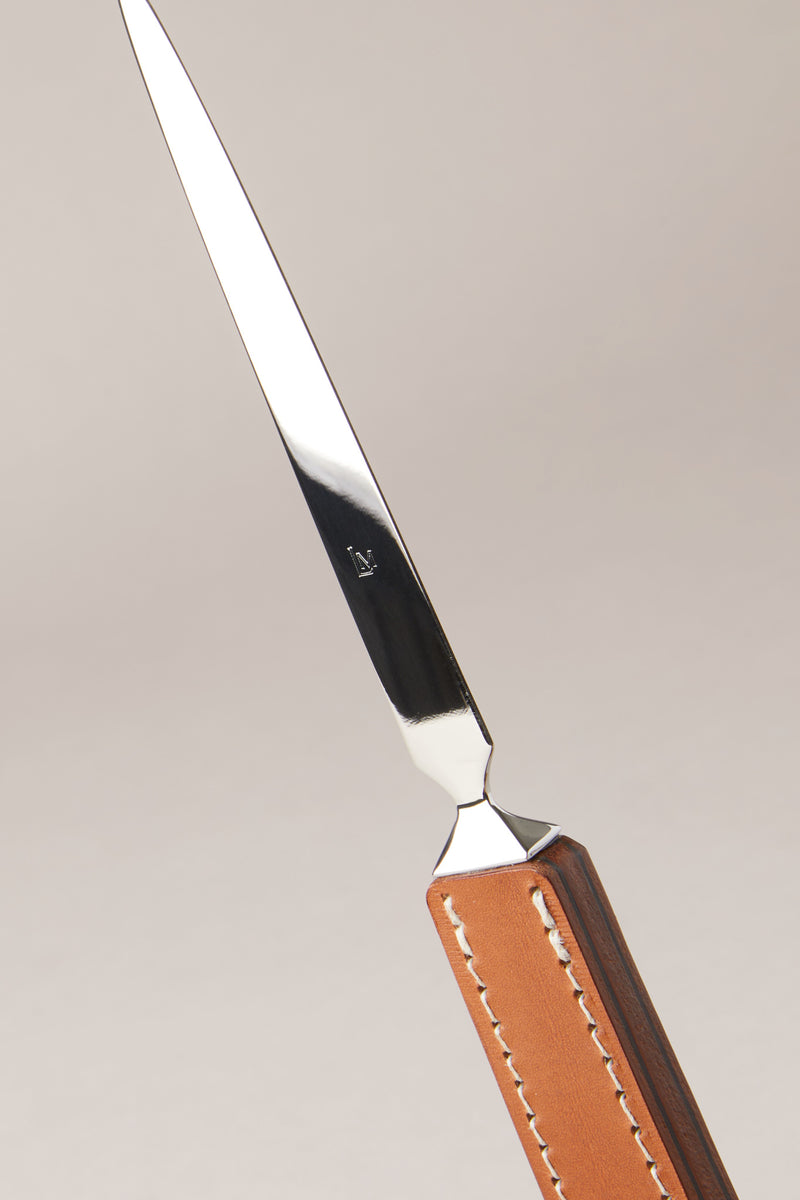 Cowhide letter opener with holster