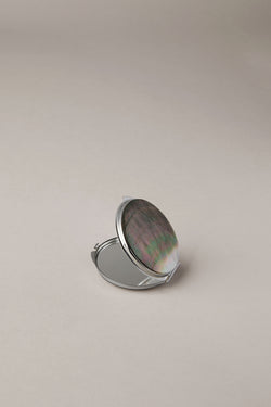 Mother of pearl small handbag mirror