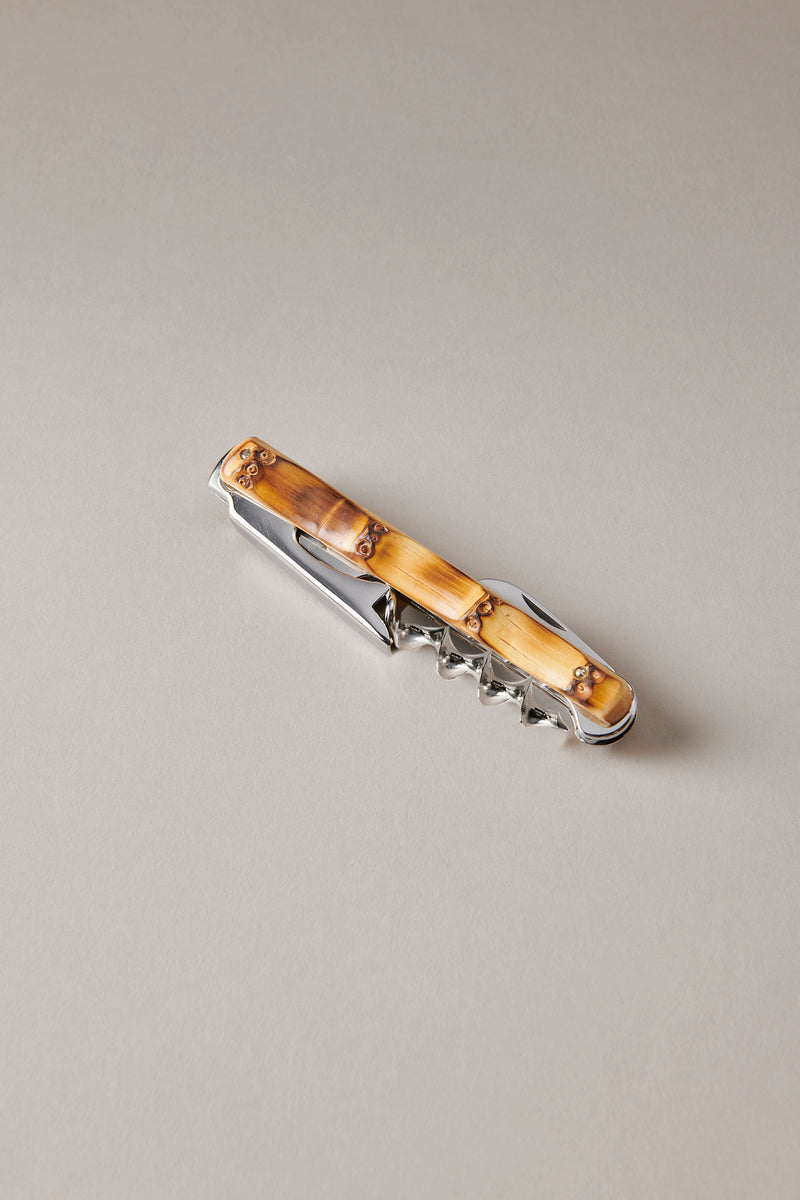 Cavatappi tipo Butler's friend con placchette in Bambù - Bamboo Butler's friend corkscrew with plates