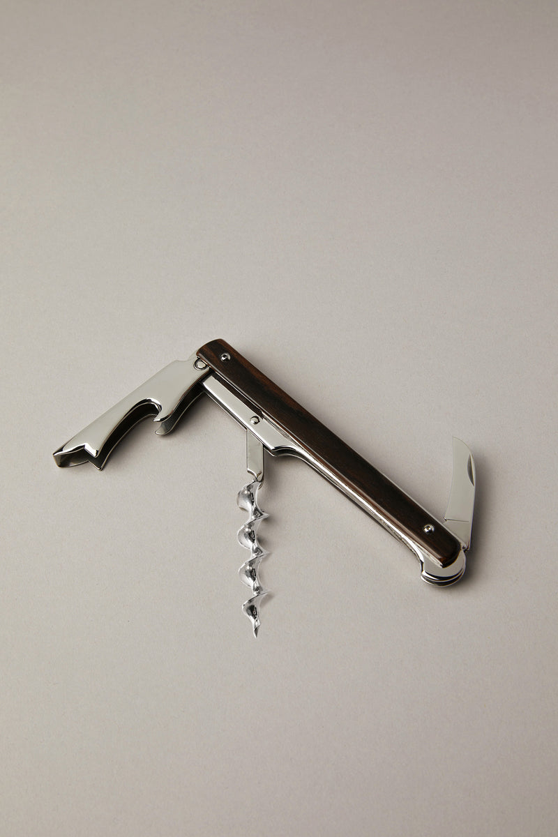 Cavatappi tipo Butler's friend con placchette in Legno - Wood Butler's friend corkscrew with plates