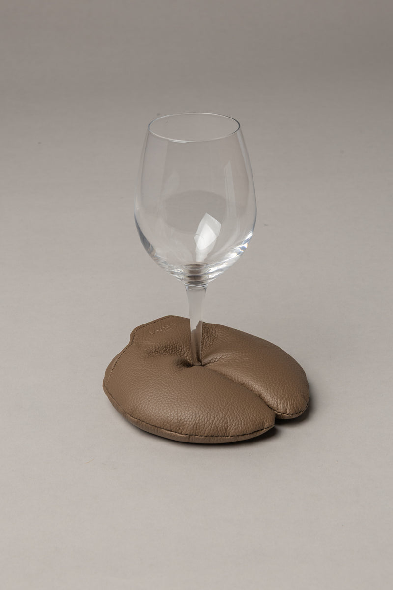 Nautical leather Wine glass holder for boat