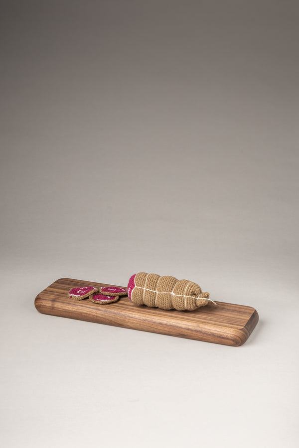 Tagliere salame in legno - Wooden salame cutting board