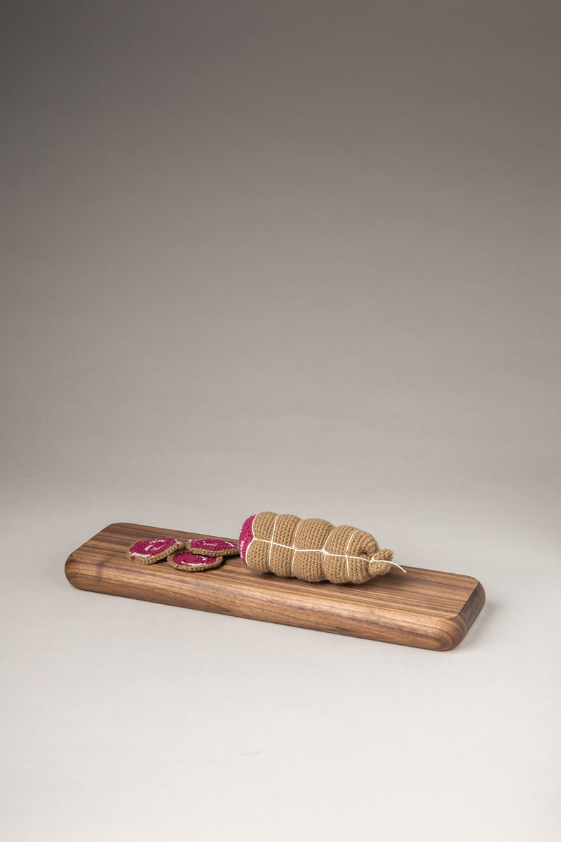 Tagliere salame in legno - Wooden salame cutting board