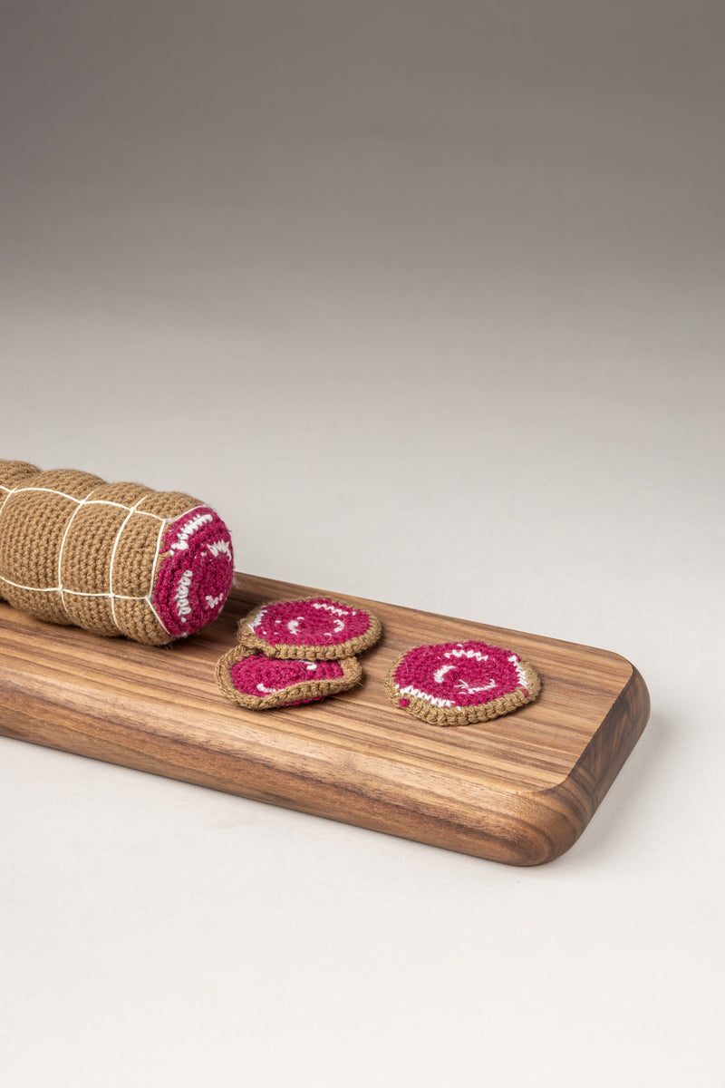 Tagliere salame in legno - Wooden salame cutting board