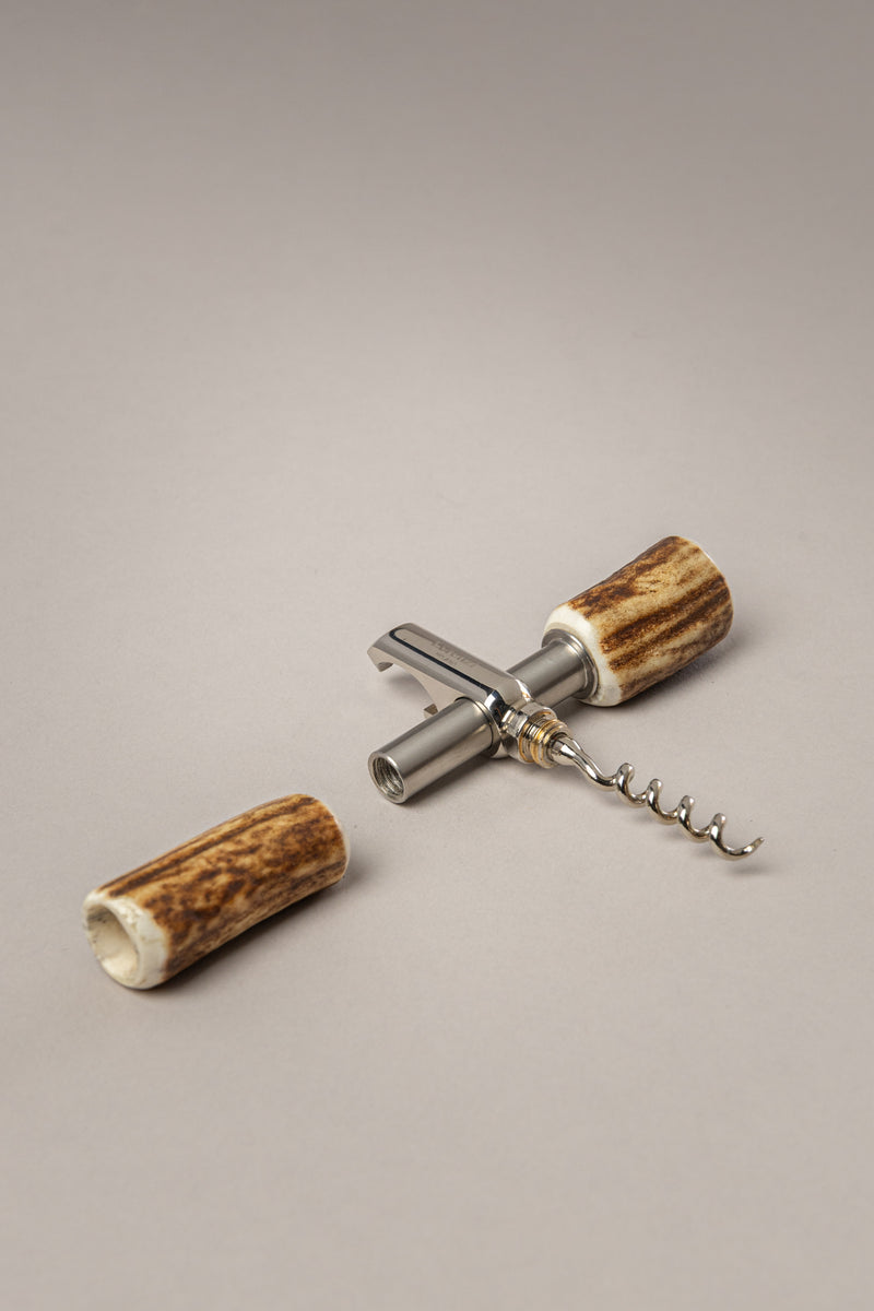 Stag antler Travelling corkscrew