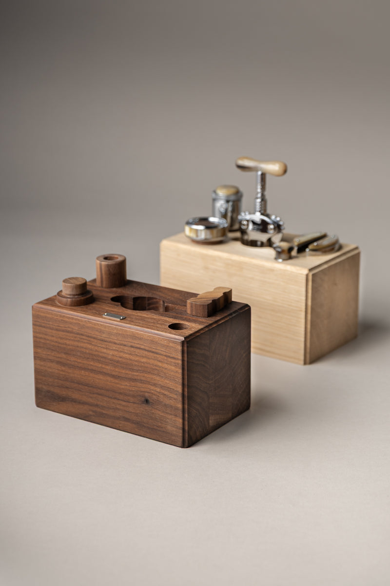 Bamboo root Wooden block wine set