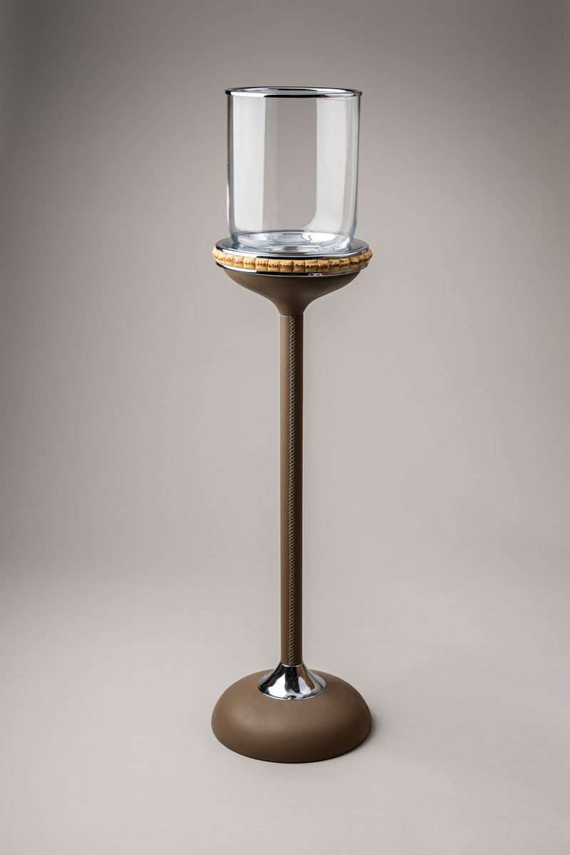 Bamboo Champagne ice bucket with stand