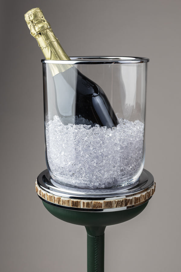 Stag antler Champagne ice bucket with stand