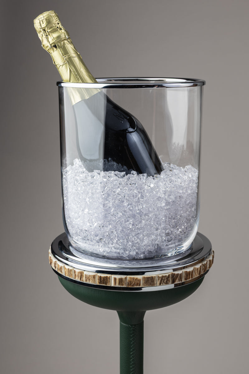 Stag antler Champagne ice bucket with stand