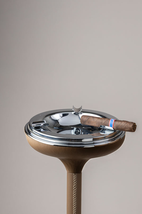 Nautical leather Ashtray with stand
