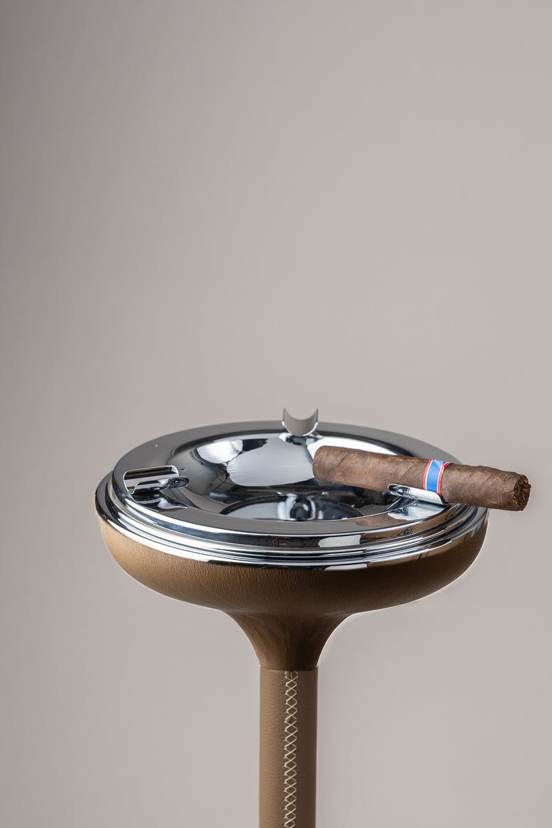 Nautical leather Ashtray with stand