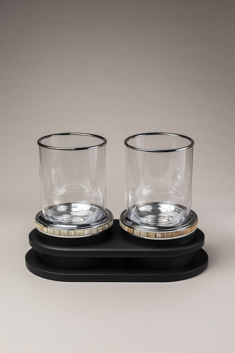 Zebu Double champagne ice bucket with tray