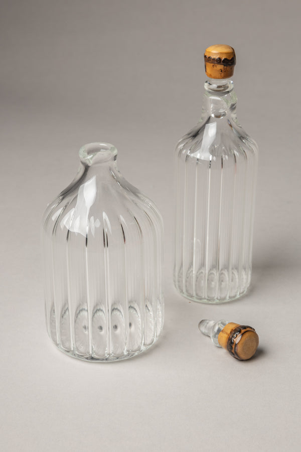 Bamboo Ribbed table pourer set