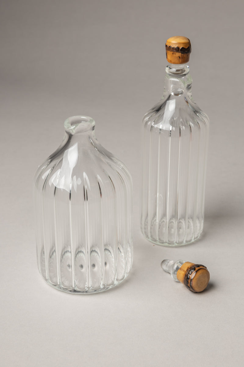 Bamboo Ribbed table pourer set