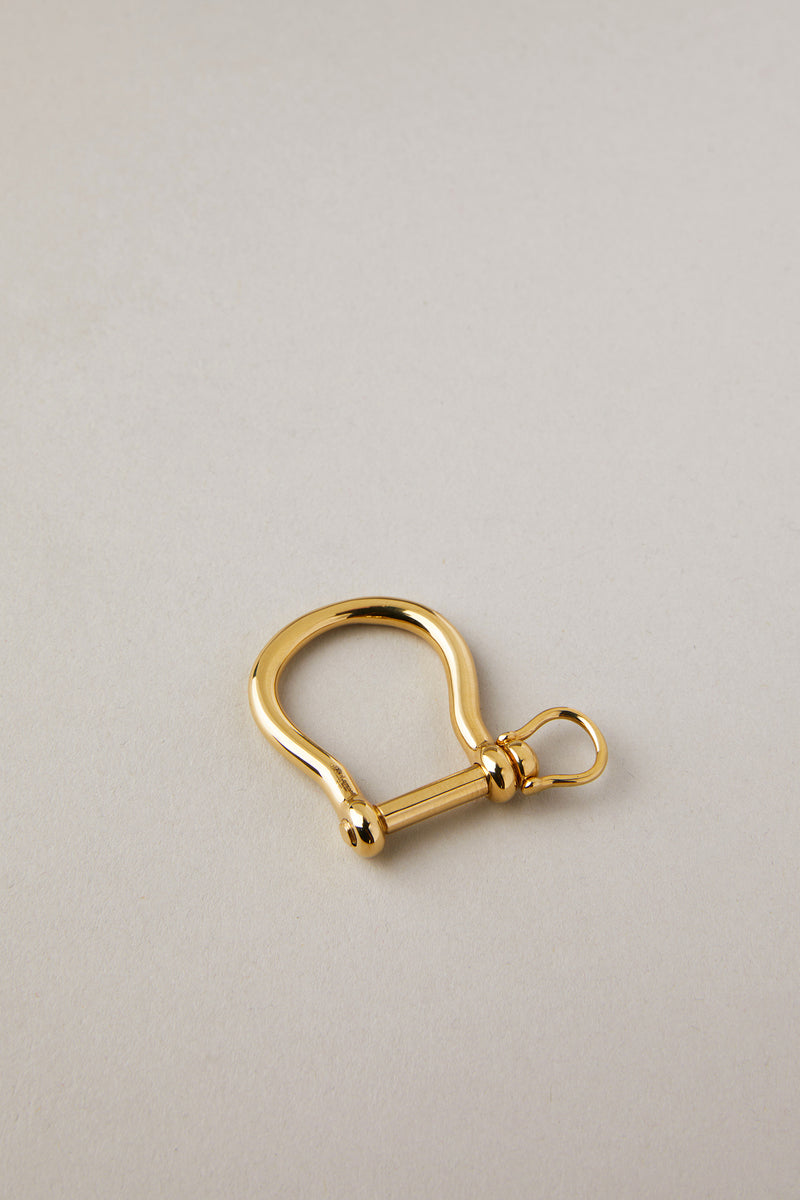 18kts. gold Anchor shackle key ring