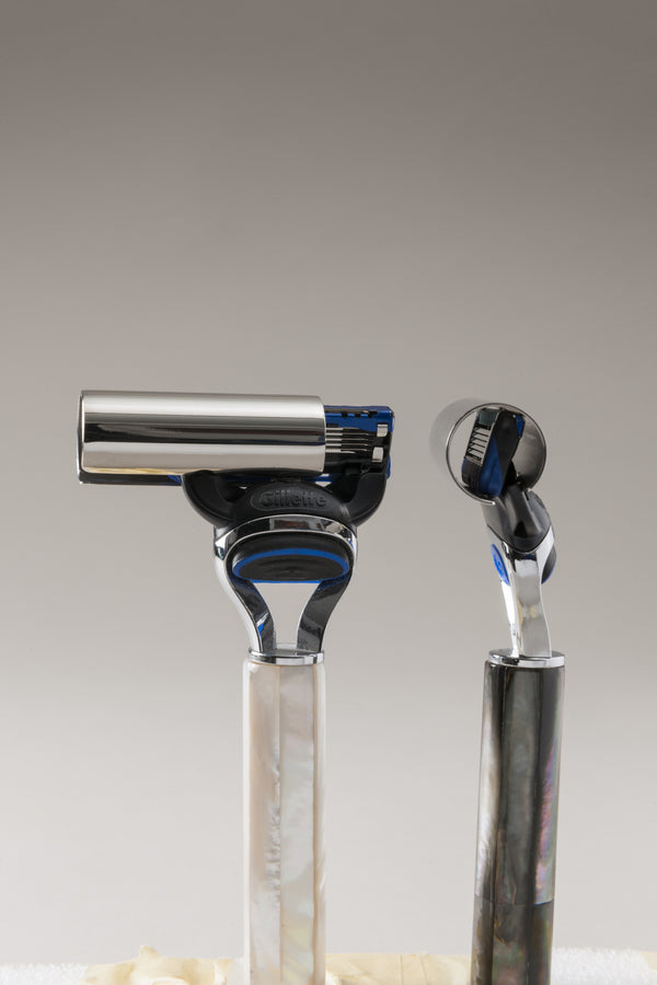 Fusion razor in mother of pearl
