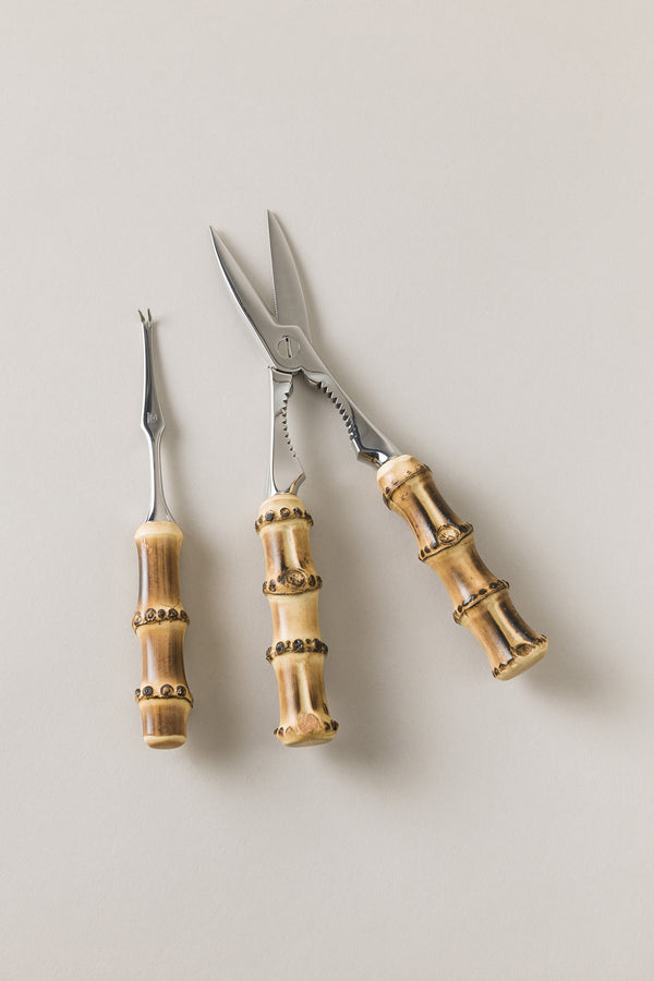 Bamboo root Lobster set