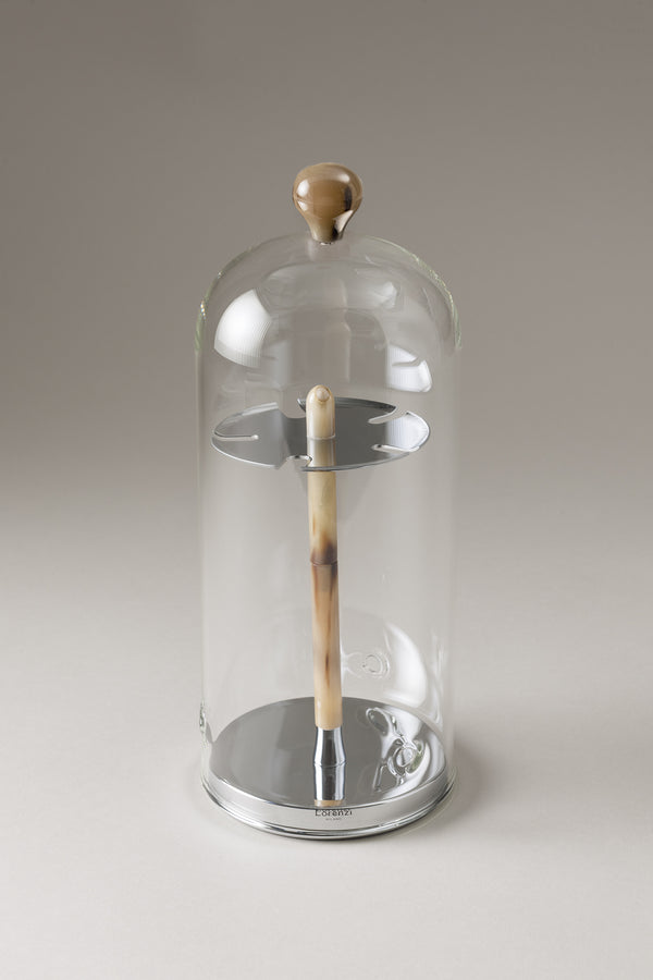Zebu Toilet tooth-brush holder with glass covering