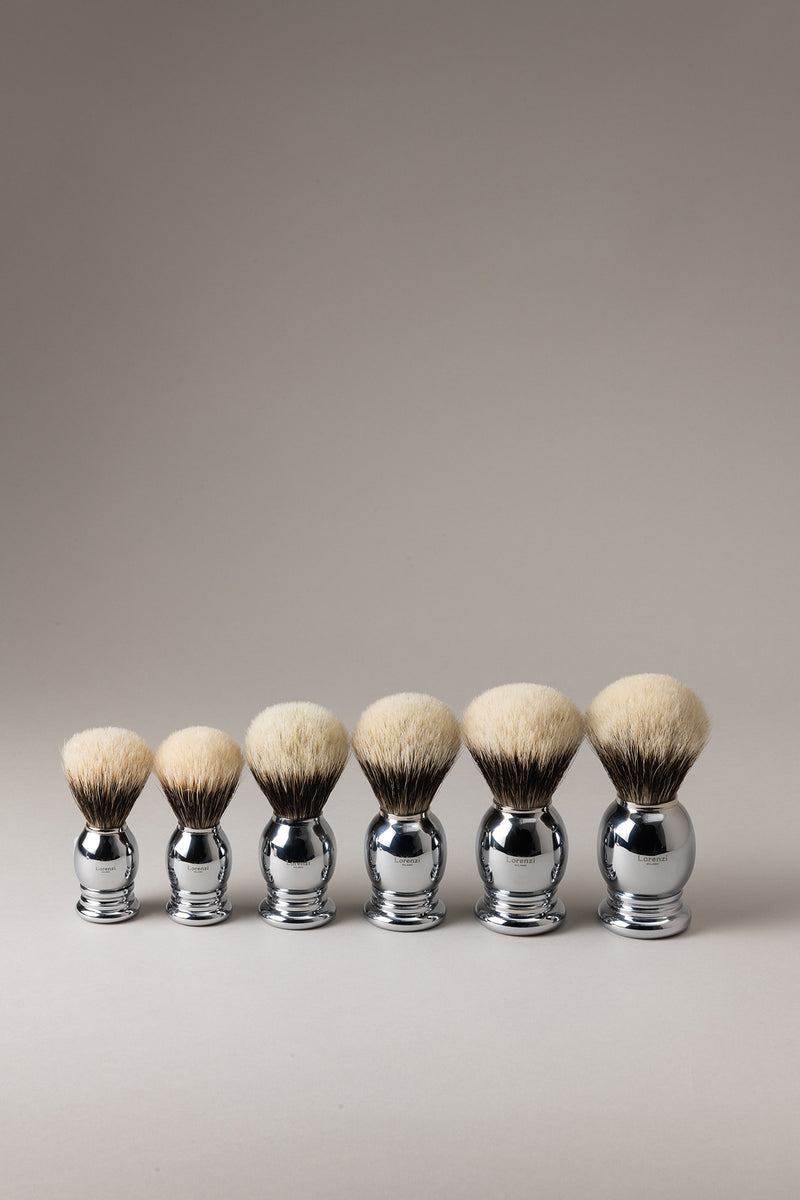 Pennello barba cromato - Carbonio - Shaving brush - Carbon fiber