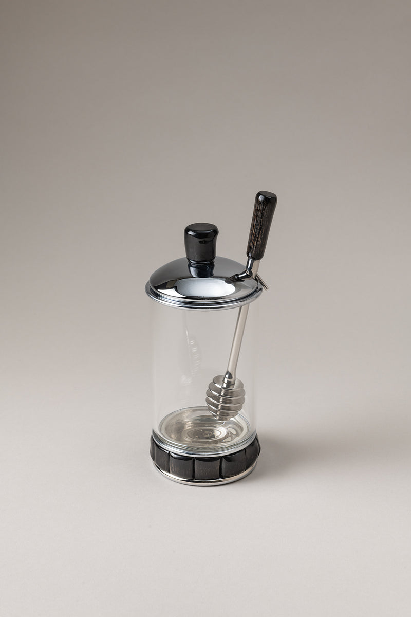 Contenitore miele con cucchiaio in Orice - Oryx Honey pot with dipper