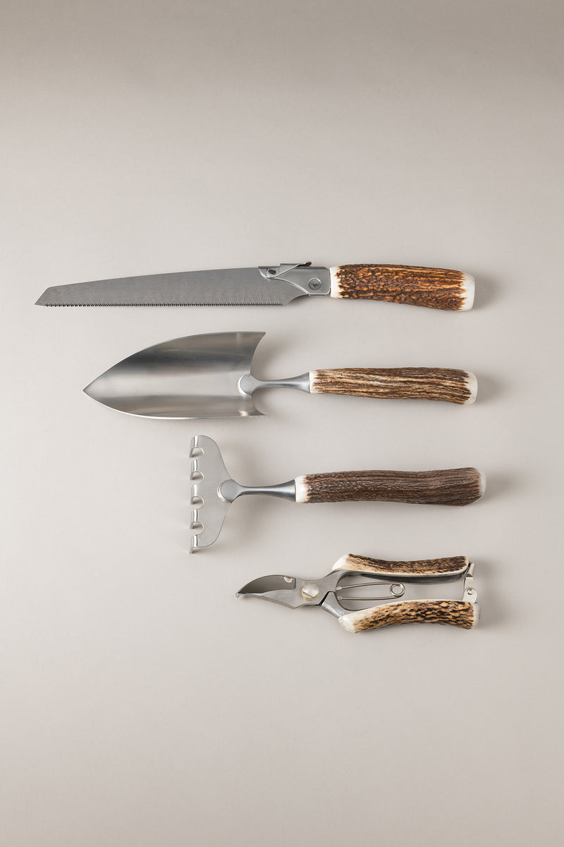 Stag antler Garden tools set